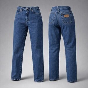 Wrangler 1013MWZGK Men Blue Cowboy Cut Straight Leg Denim Jeans 29x34